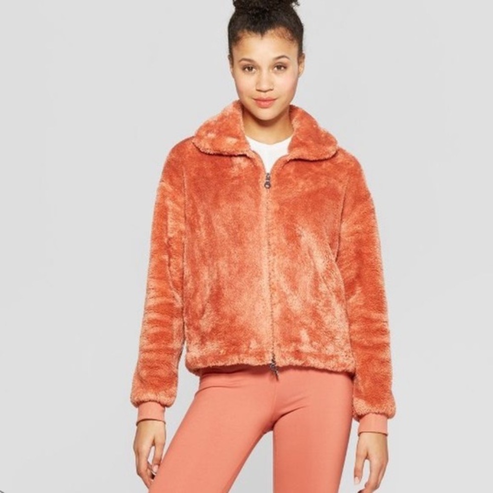 Orange Joy Lab Sherpa Jacket